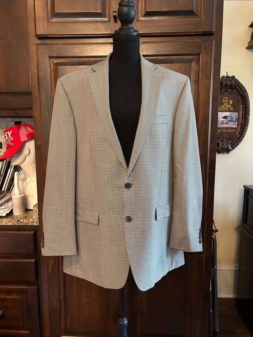 Lauren Ralph Lauren 44L Light Gray Two-Button Textured Sport Coat